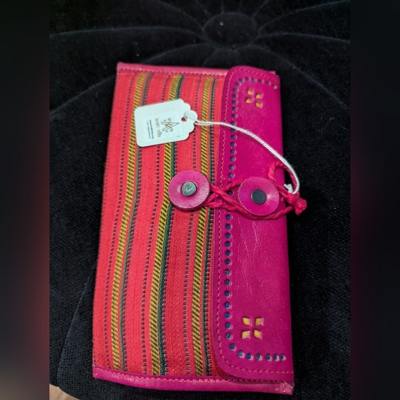 Leather & Cloth Wallet multi Function Pouch - Picture 7 of 7